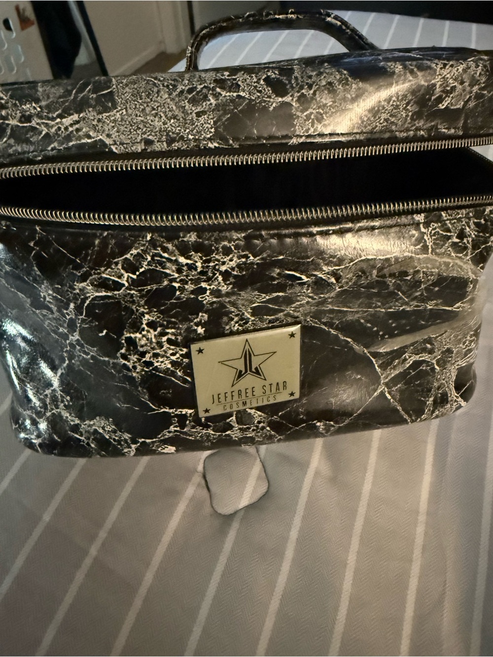 Jeffree Star Black Marble makeup bag